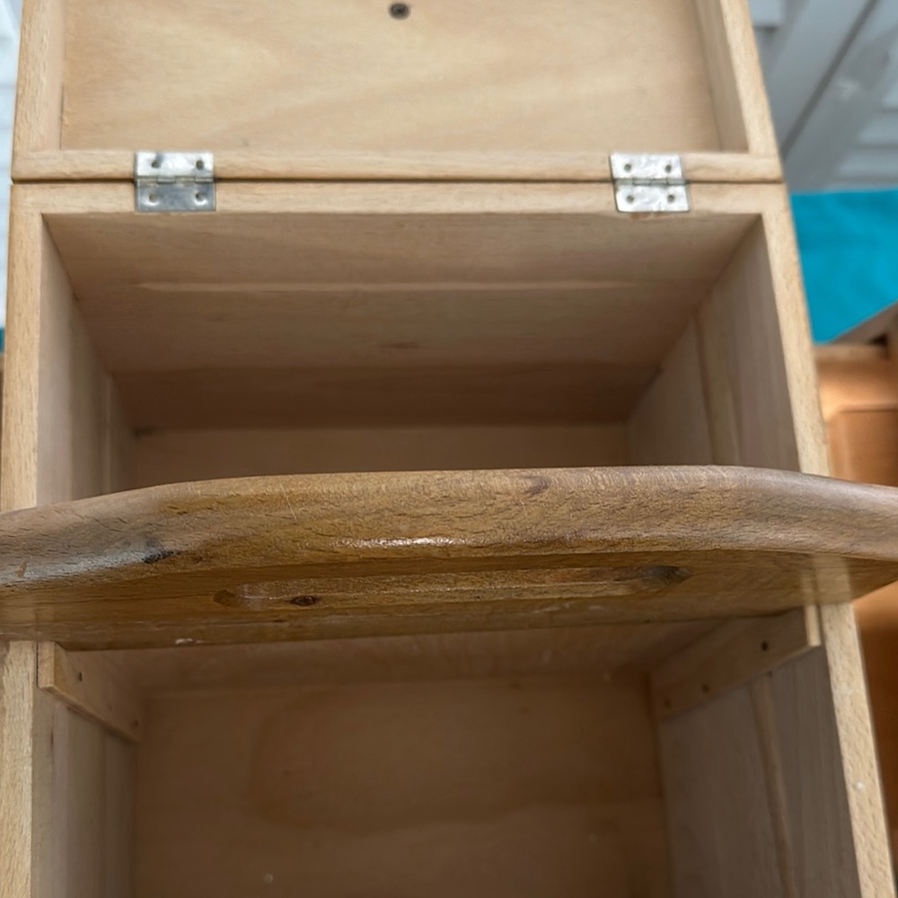 Wooden Craft Storage Box 18x 8” - Picture 4 of 4